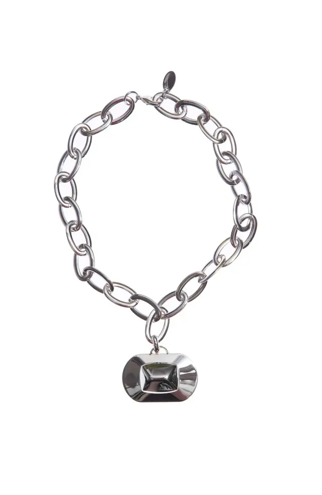 Rada Collana Catena Grossa e Pendente Argento