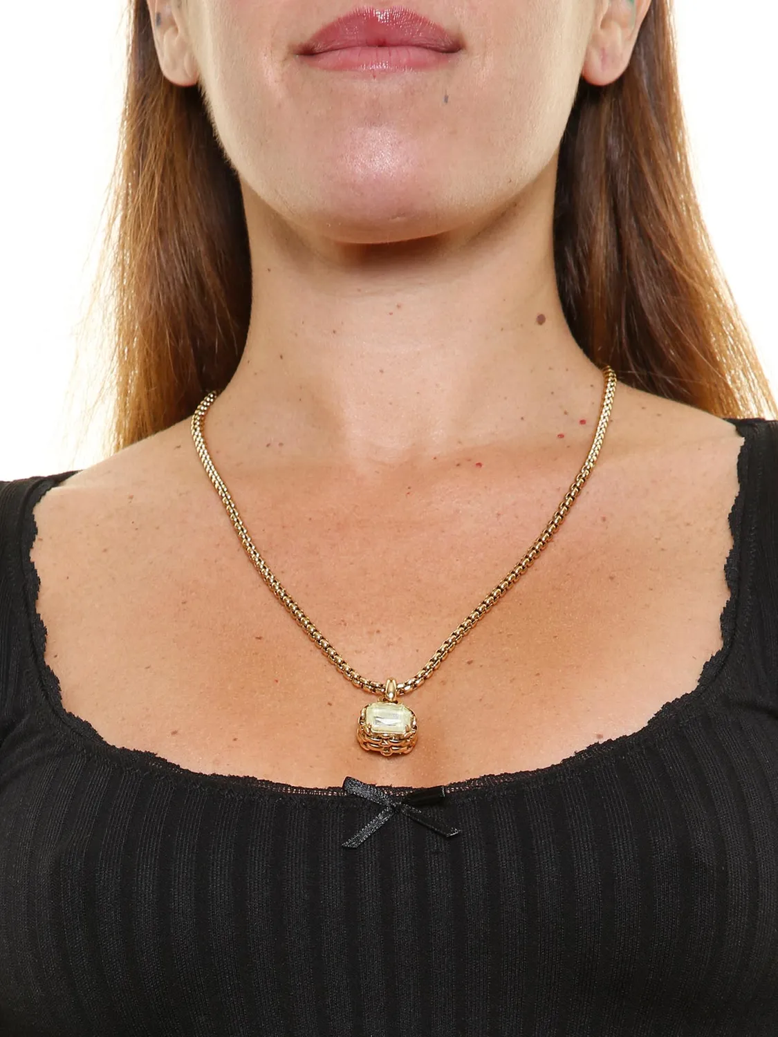 Rada Collana con Pietra Pendente Giallo Collana