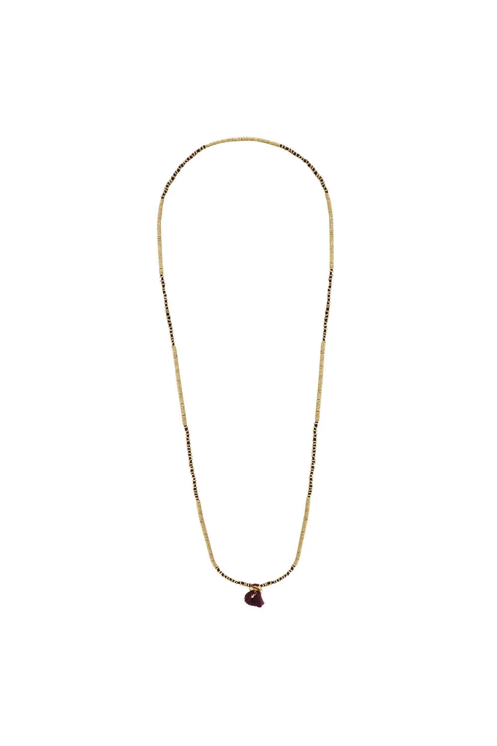 House of Tuhina Fuljhadi collana lunga 30" corallo