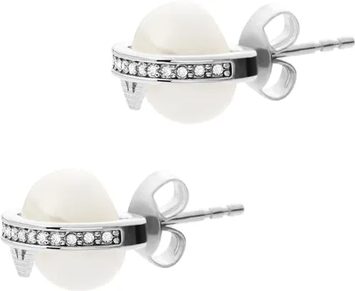 Emporio Armani Orecchini Donna Perla e Cristalli Acciaio