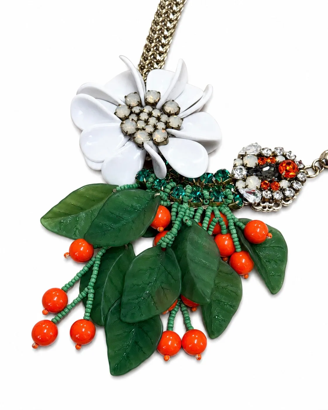Rada Collana Fiore Botanico tropicale fatta a mano