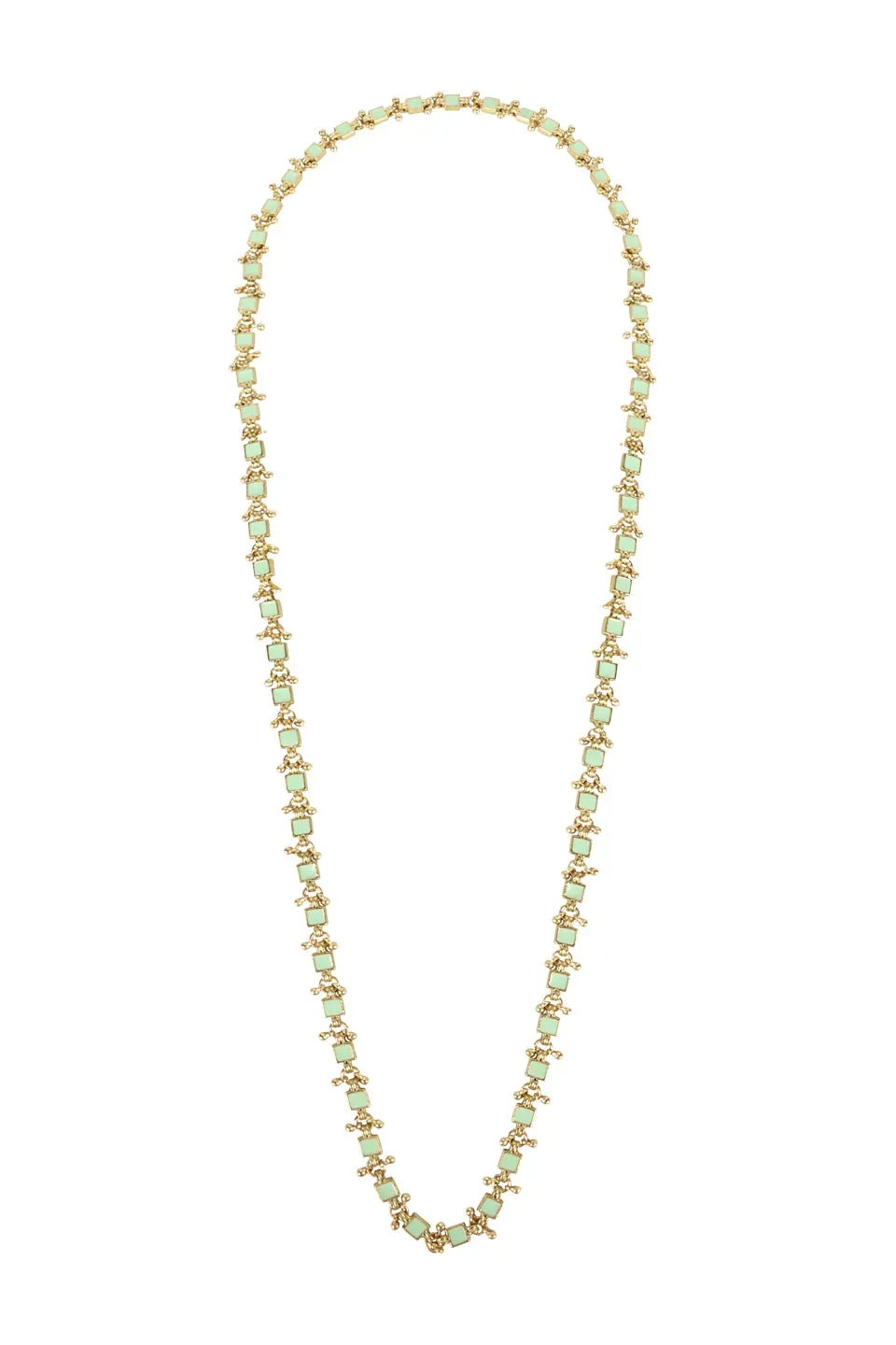 House of Tuhina Falak collana lunga Lagoon smaltata