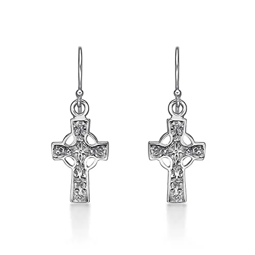 Diamond Treats Croce Celtica orecchini pendenti argento 925
