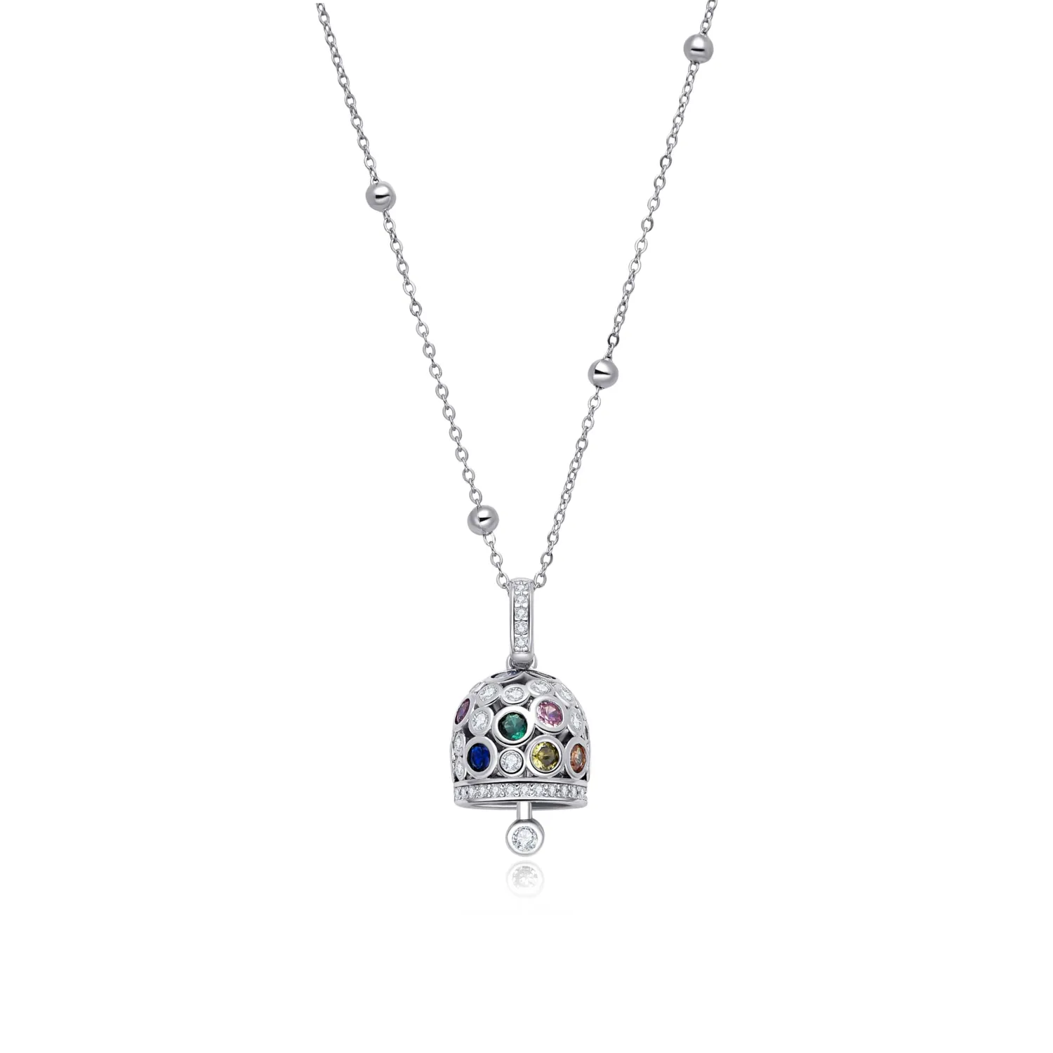Dada Gioielli Capri Campanella Collana Argento Multicolor