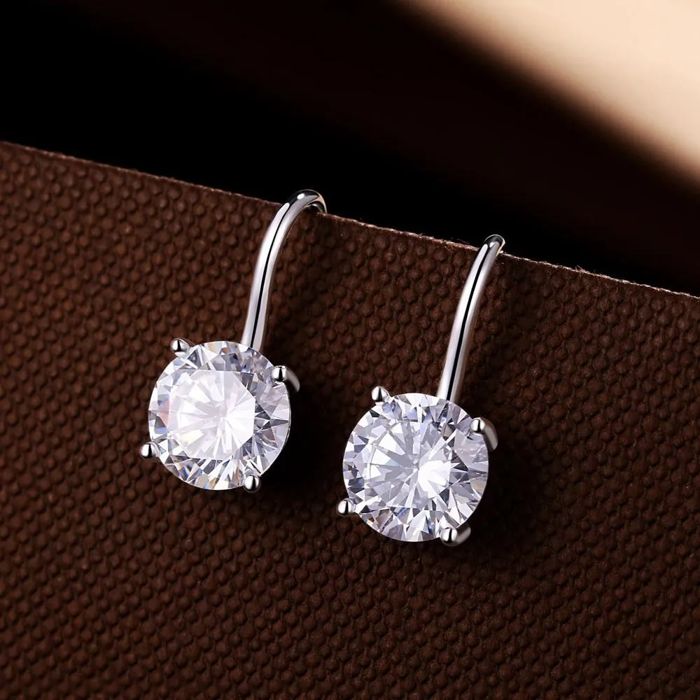 Diamond Treats Orecchini Pendenti Punto Luce Argento Zirconia 8 mm