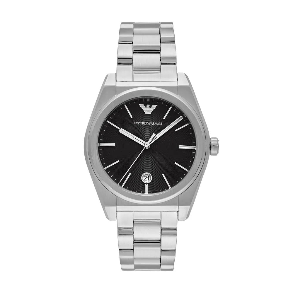 Emporio Armani orologio uomo oro rosa e argento