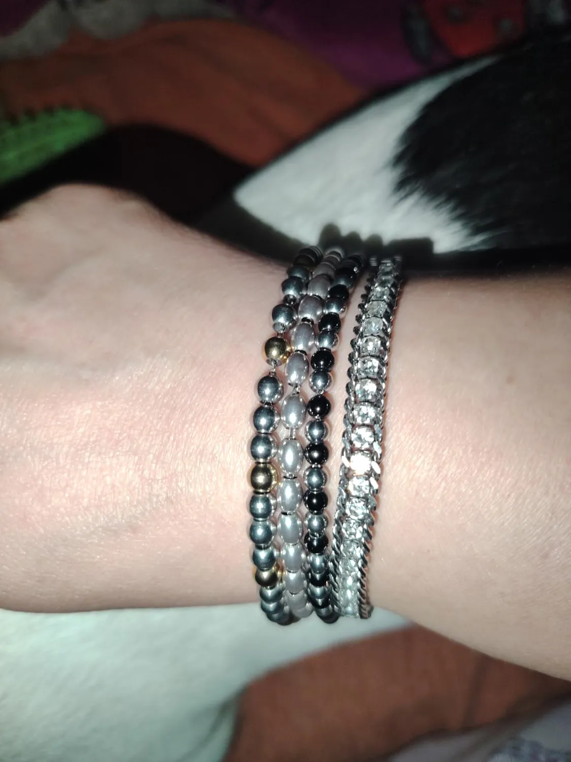 Dada Gioielli Tennis e Grumetta Bracciale Bianco zirconi bianchi