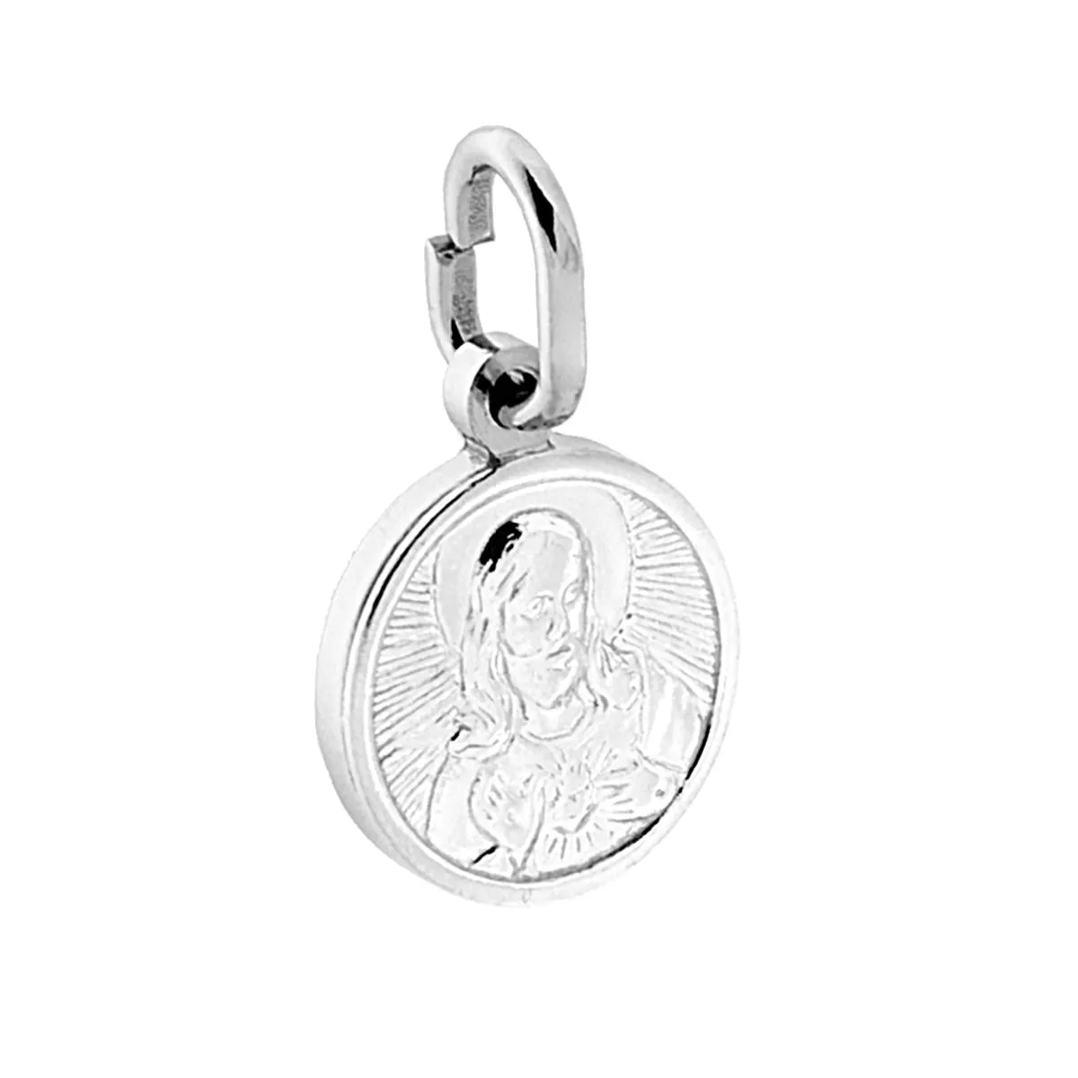 Ornamenta Cristo collana argento 925 50 cm medaglia 11 mm