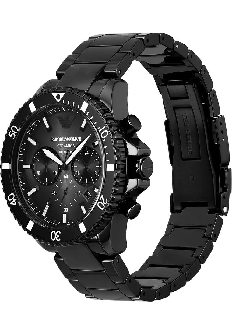 Emporio Armani World Explorer orologio nero grigio