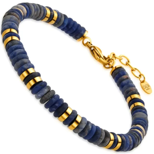 Dada Gioielli bracciale sodalite blu pietre naturali
