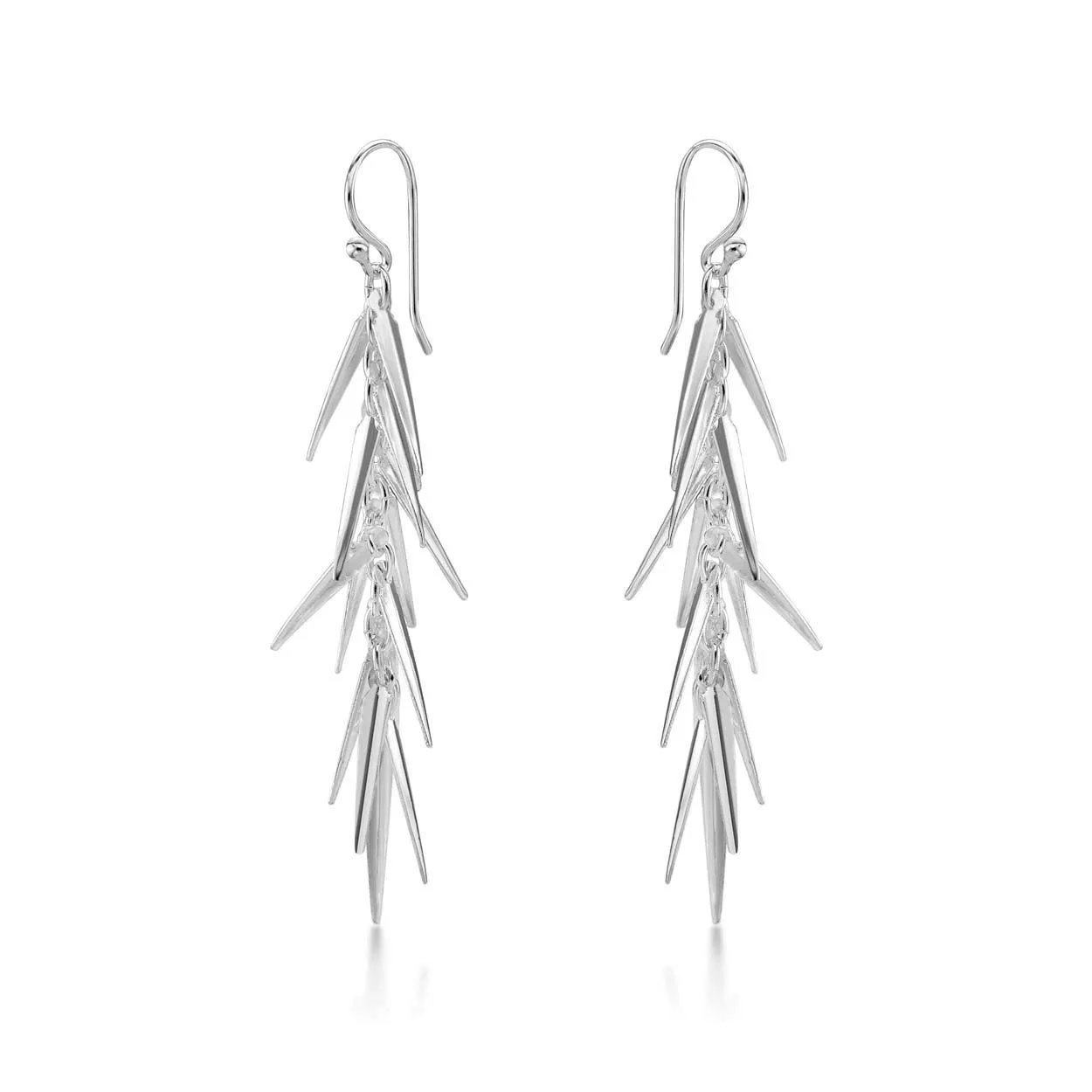 Diamond Treats orecchini pendenti ago di pino argento 925