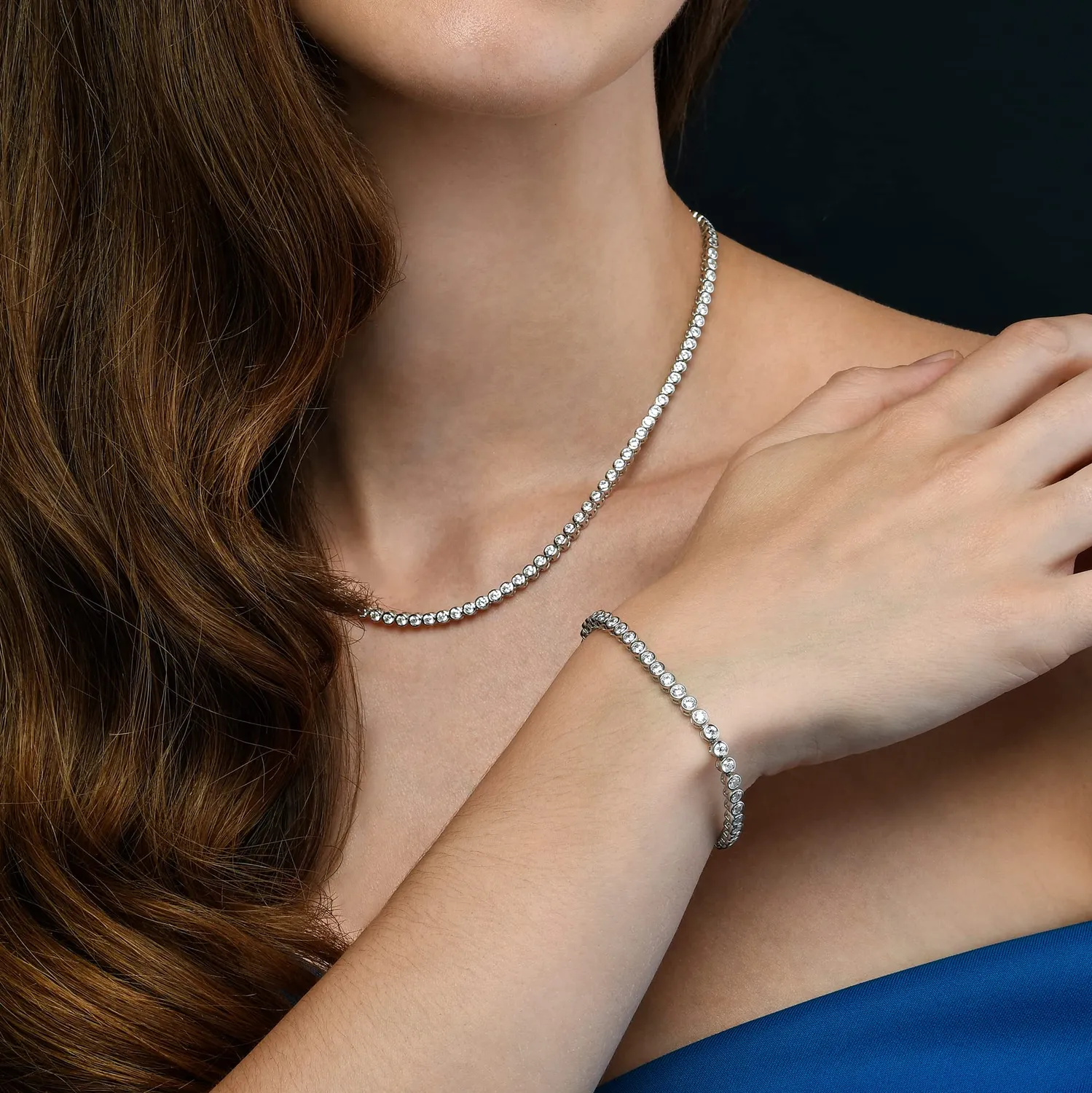 Diamond Treats Bracciale Tennis Argento 925 19 cm Zirconi 3 mm