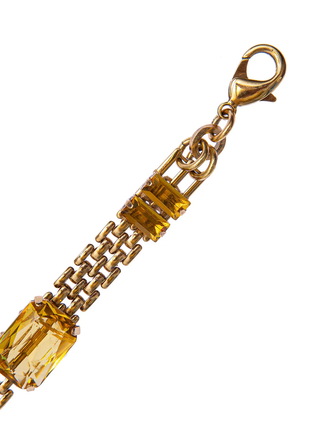Rada Bracciale catena con pietre giallo pietre colorate