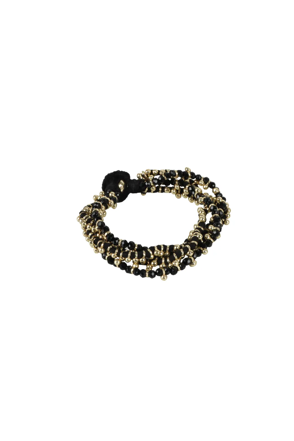 House of Tuhina Mohini bracciale verde mare oro sun