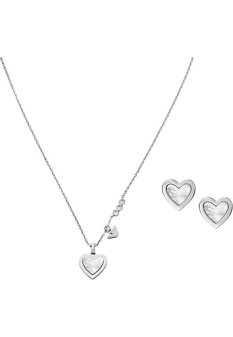Emporio Armani Jewels Set Collana Orecchini Oro Donna Acciaio