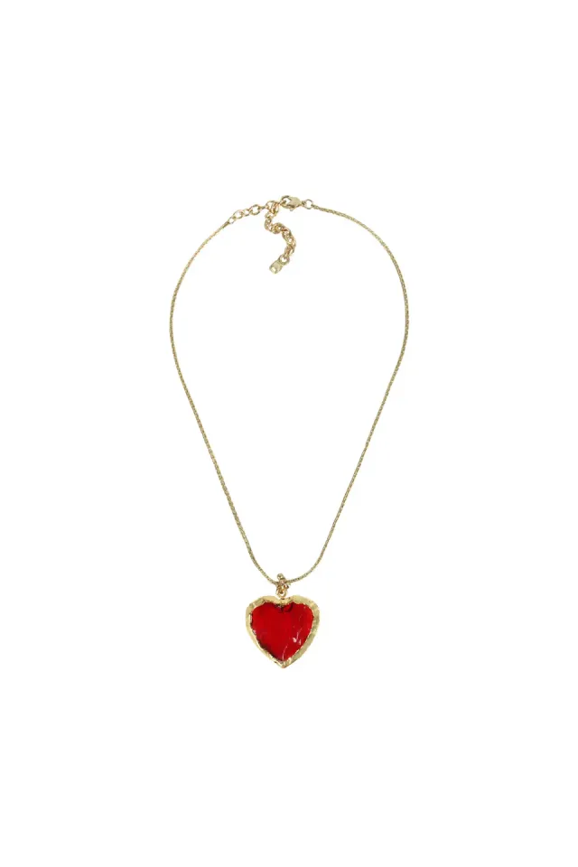 House of Tuhina Love Stone girocollo corto pietra oro