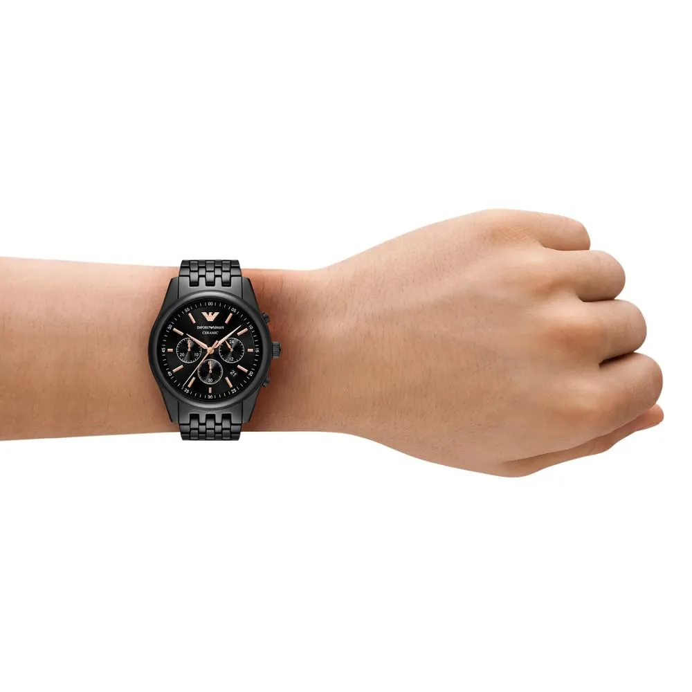Emporio Armani AR70015 orologio uomo ceramica nera