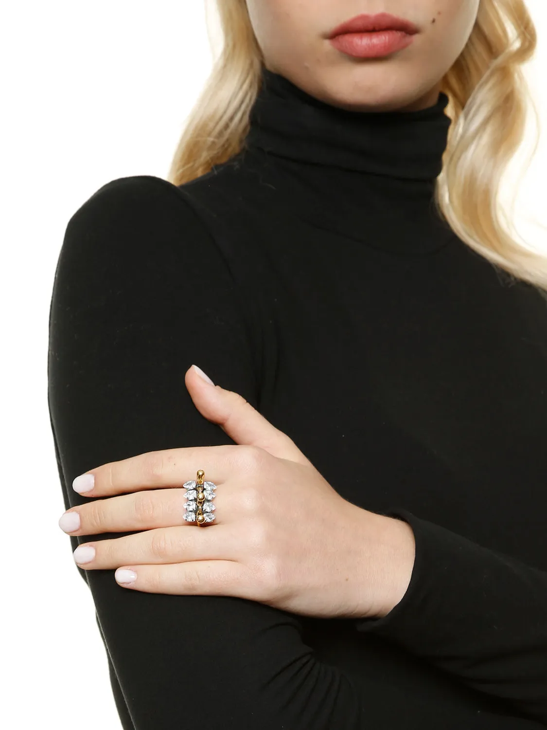 Rada Anello Borchie anello oro antico catena punk