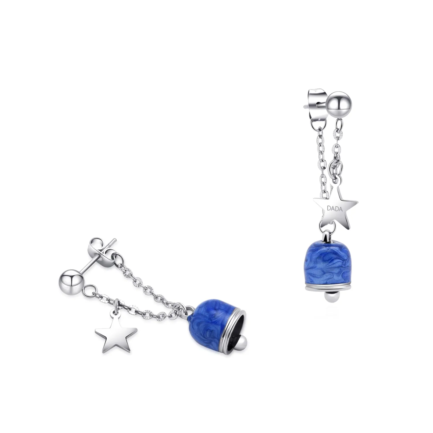 Dada Gioielli Orecchini Campanella Capri Blu Mare Stelline