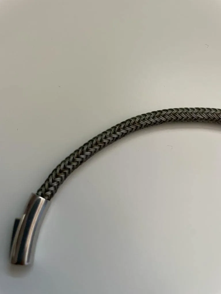 Emporio Armani bracciale uomo argento acciaio