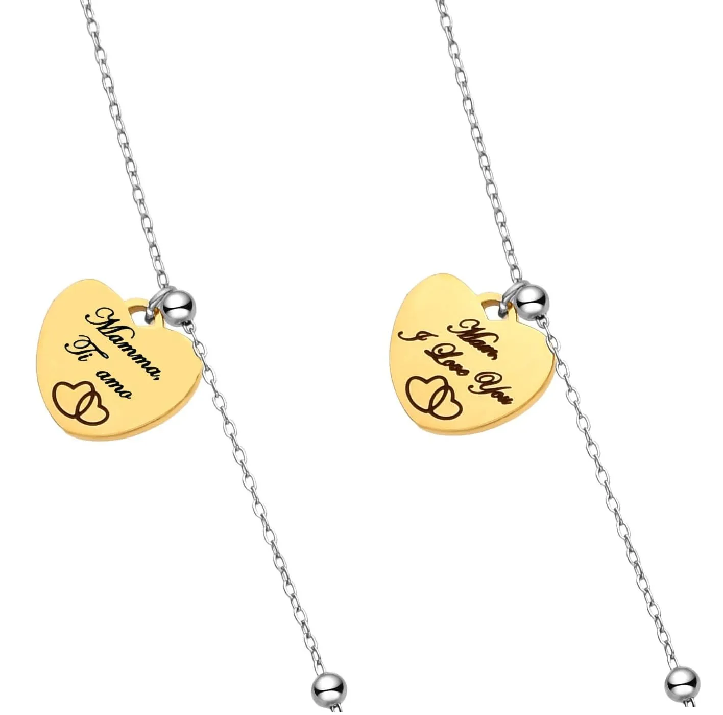 Dada Gioielli Collana Amore Mamma Chiama Angeli Oro