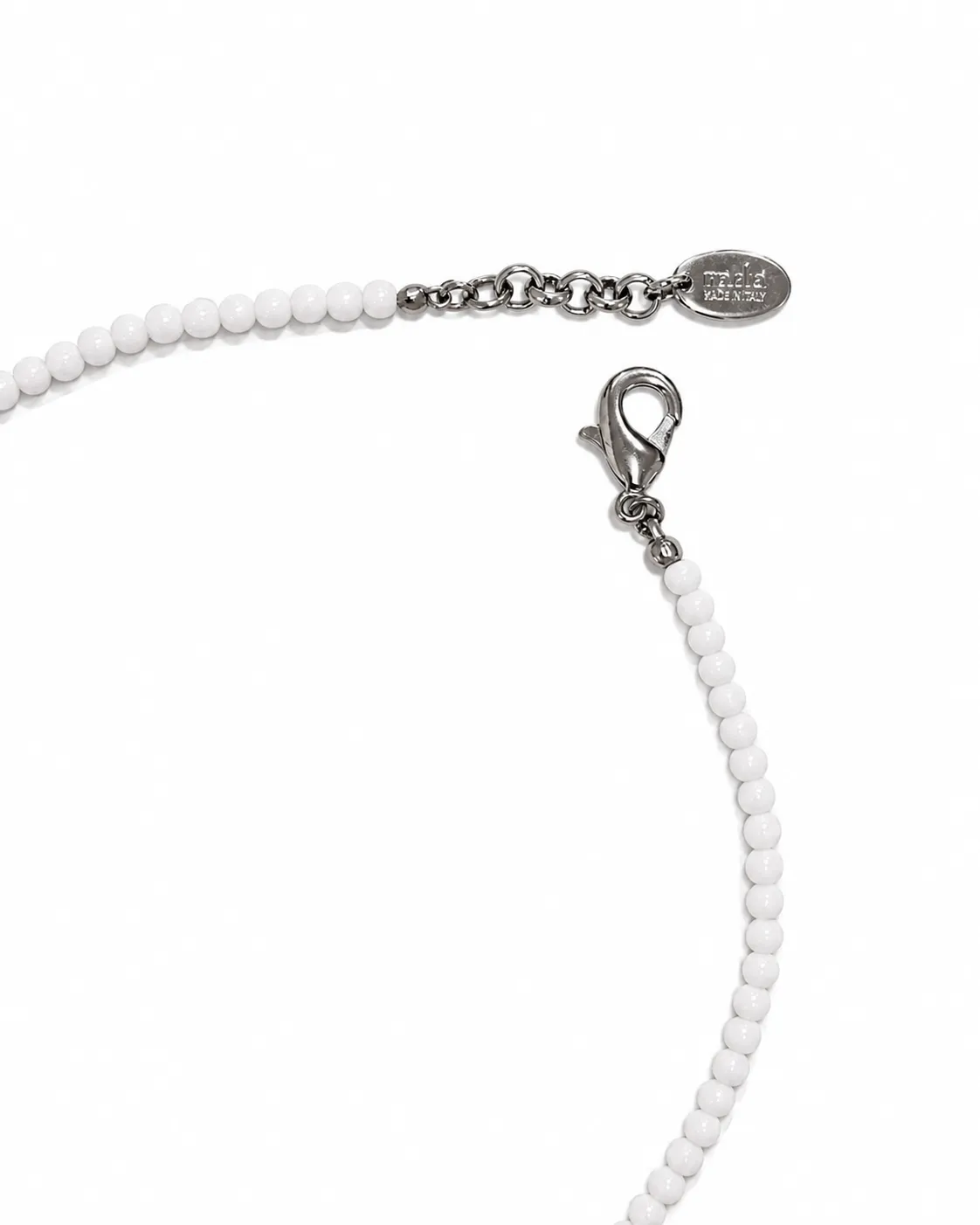 Rada Collana cascata bianca perle intrecciate