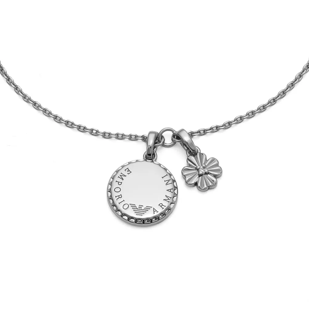 Emporio Armani EGS3276040 Bracciale Donna Acciaio Argentato Coin