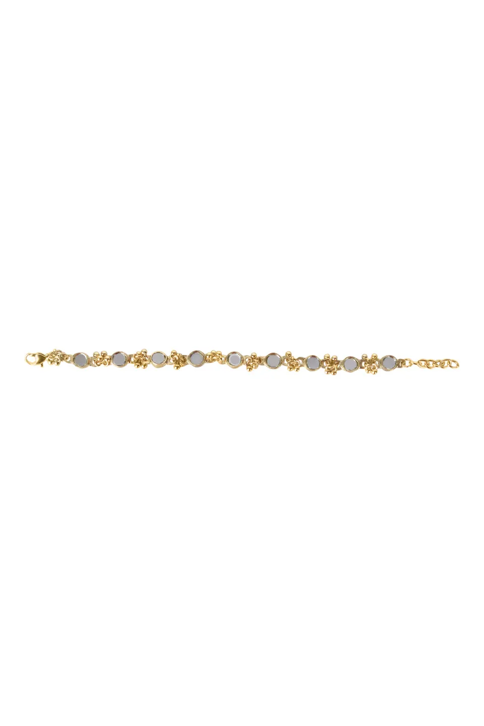 House of Tuhina Kanira bracciale intrecciato metallo oro