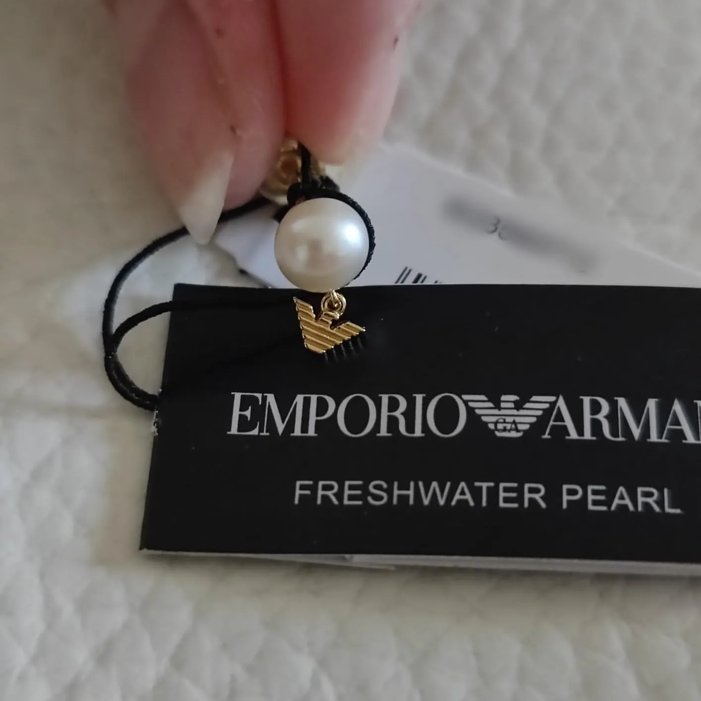 Emporio Armani Orecchini Donna Acciaio Chiusura Push Back