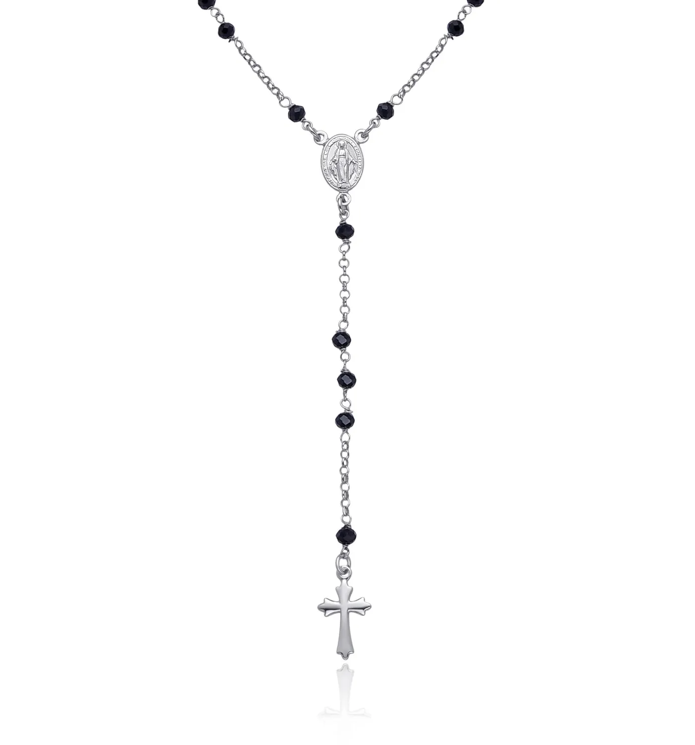 Dada Gioielli collana rosario argento 925 croce barocca