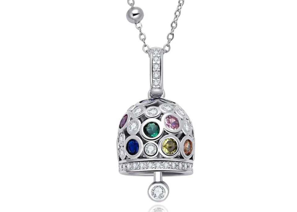 Dada Gioielli Capri Campanella Collana Argento Multicolor