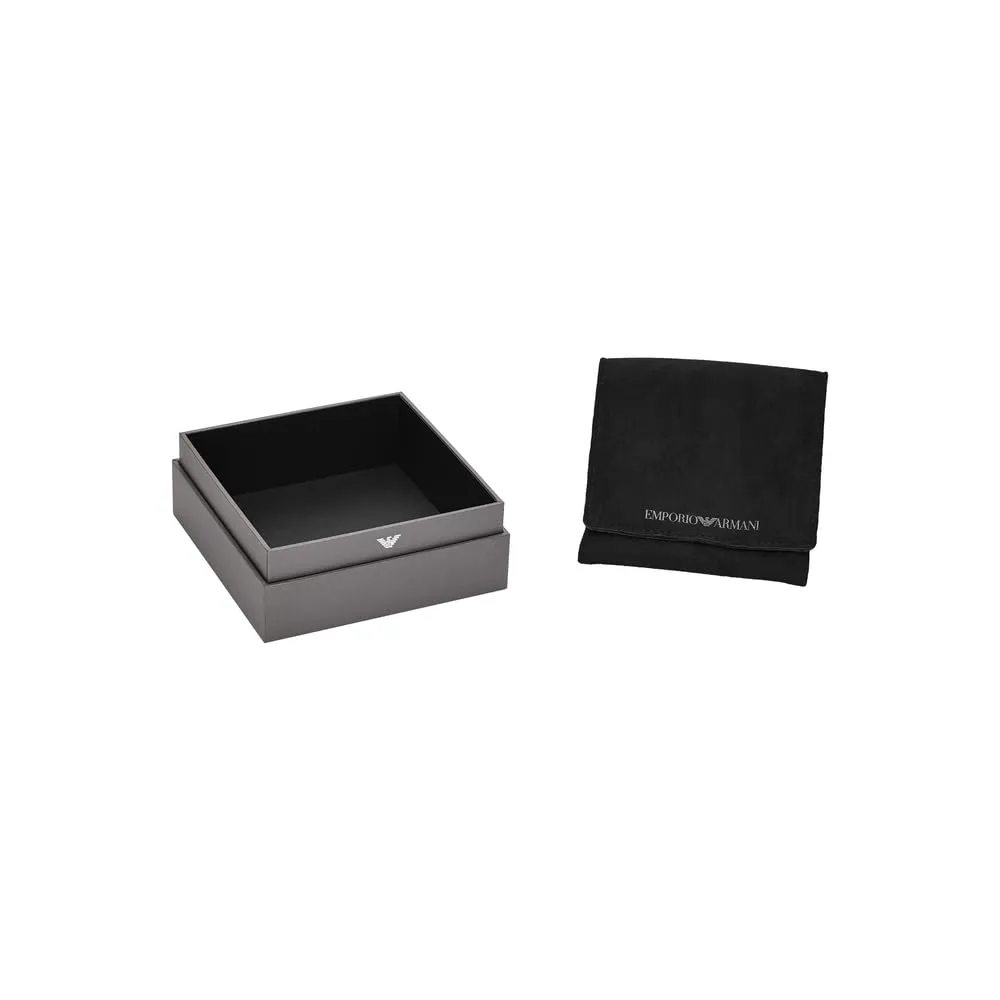 Emporio Armani Jewels Gemelli Uomo Argento e Oro acciaio