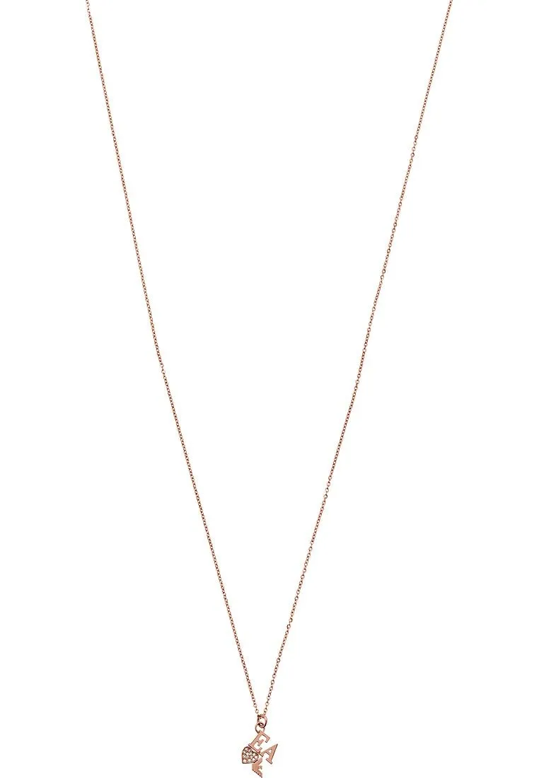Emporio Armani Collana Donna Acciaio Oro Rosa Argento