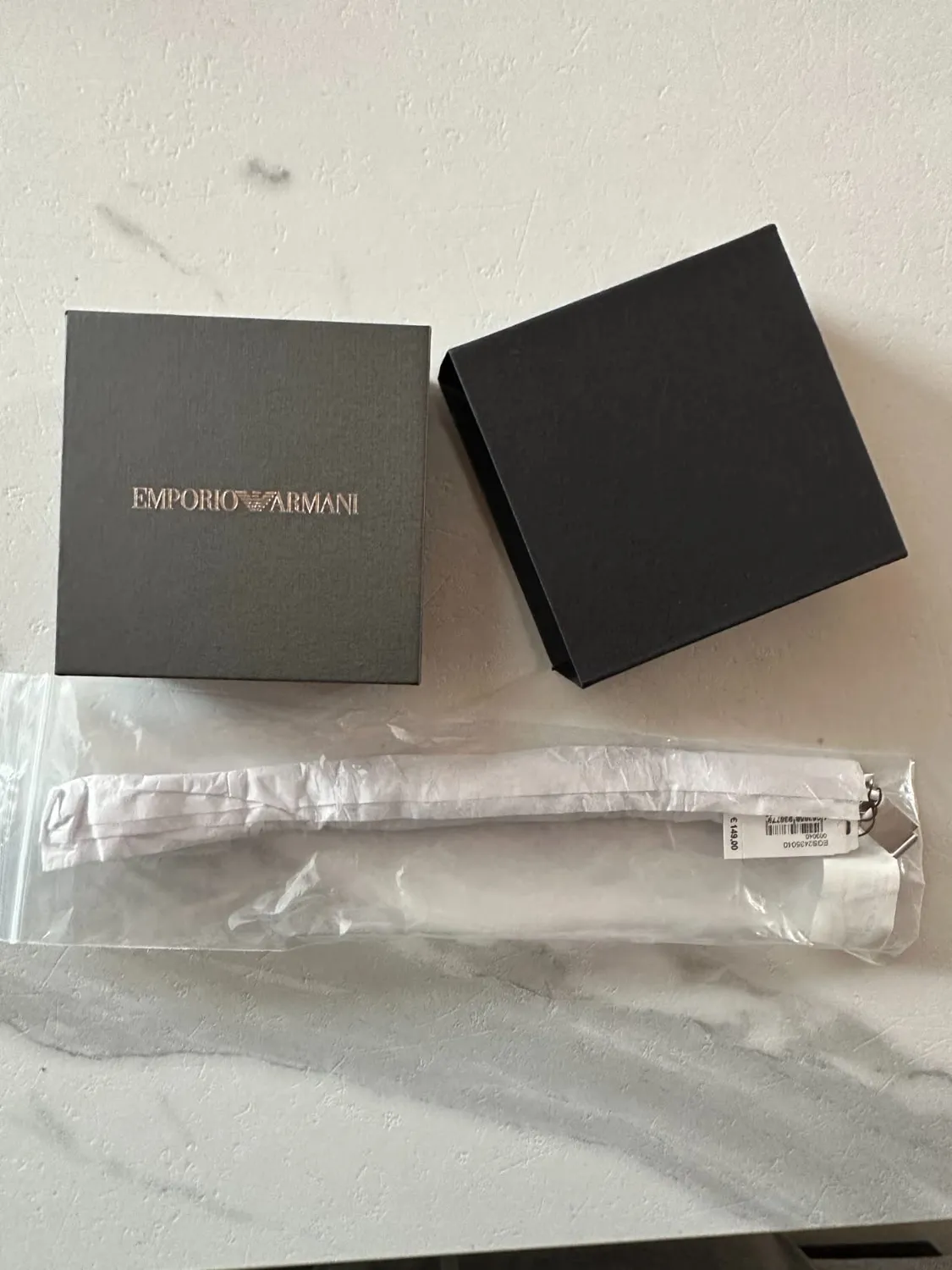 Emporio Armani Bracciale Uomo Acciaio Argento Maglie