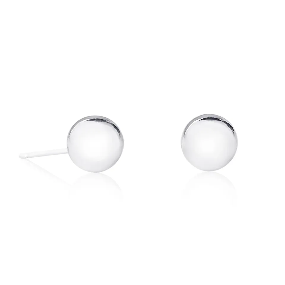 Diamond Treats Orecchini Sfera Argento 925 8mm Lobo