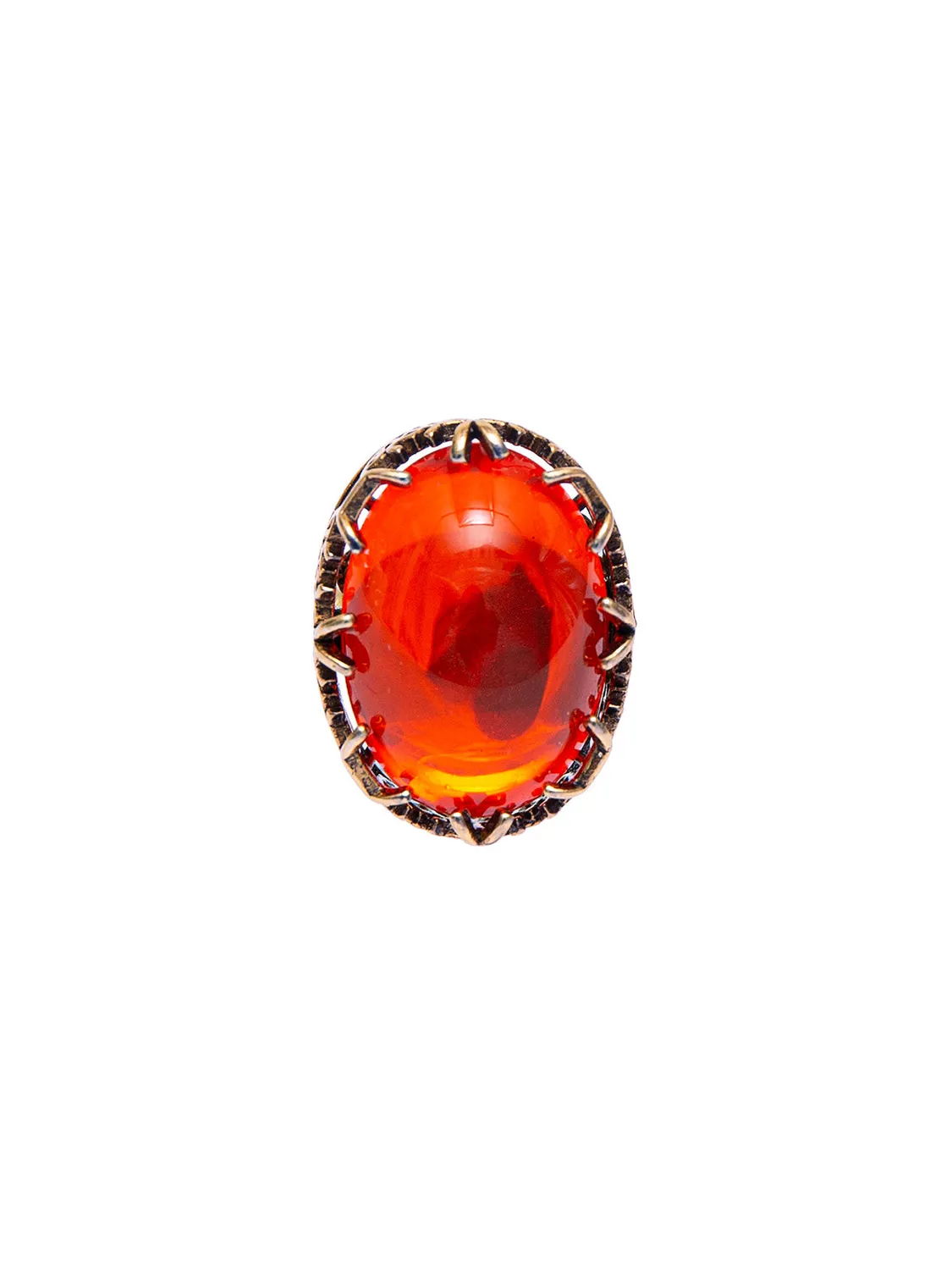 Rada Cabochon anello arancio vetro