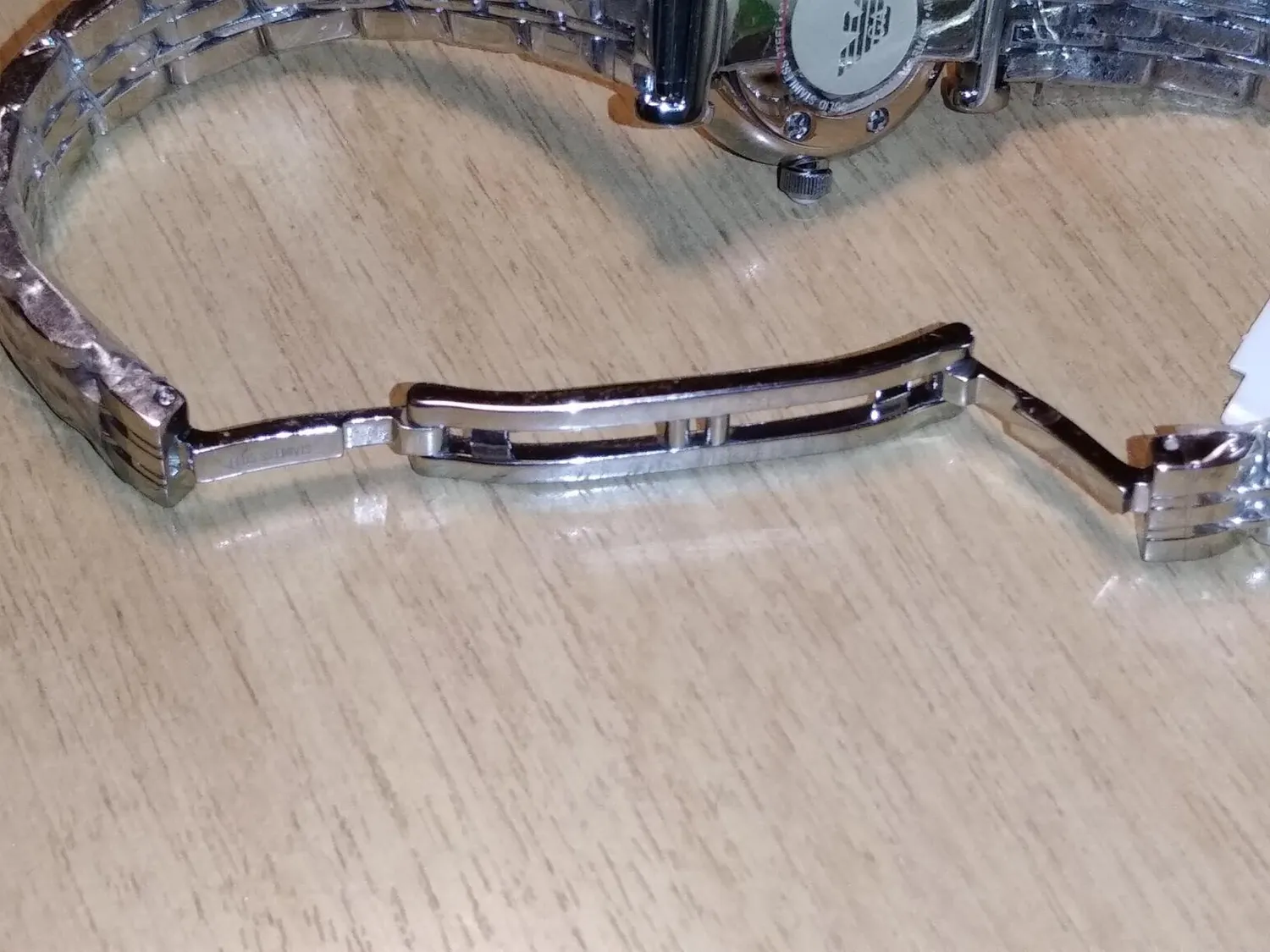 Emporio Armani orologio donna argento e bianco madreperla