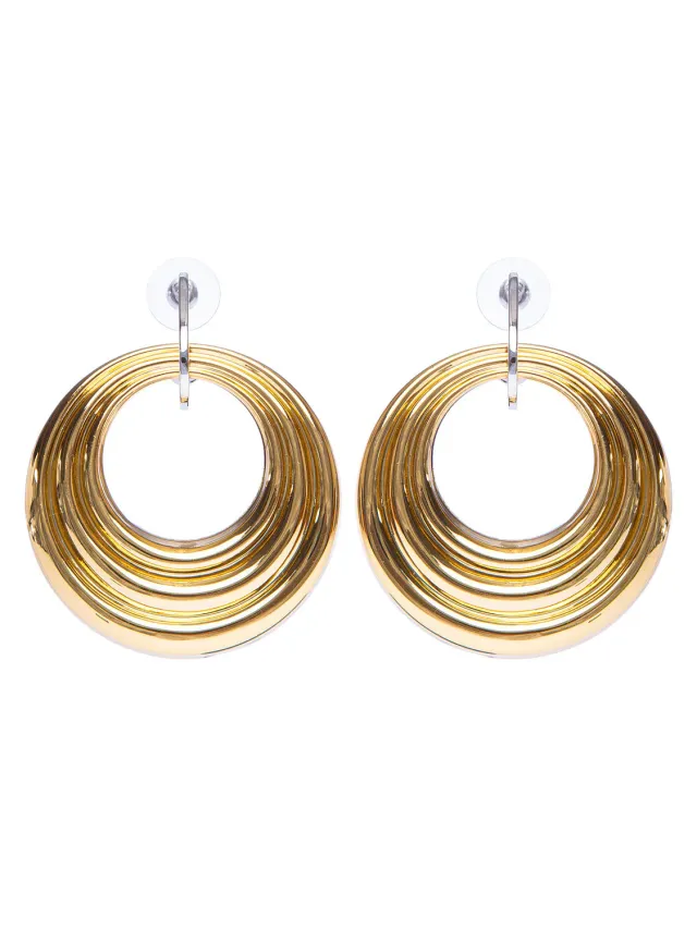 Rada Cerchio in Metallo orecchini gold a cerchio spesso