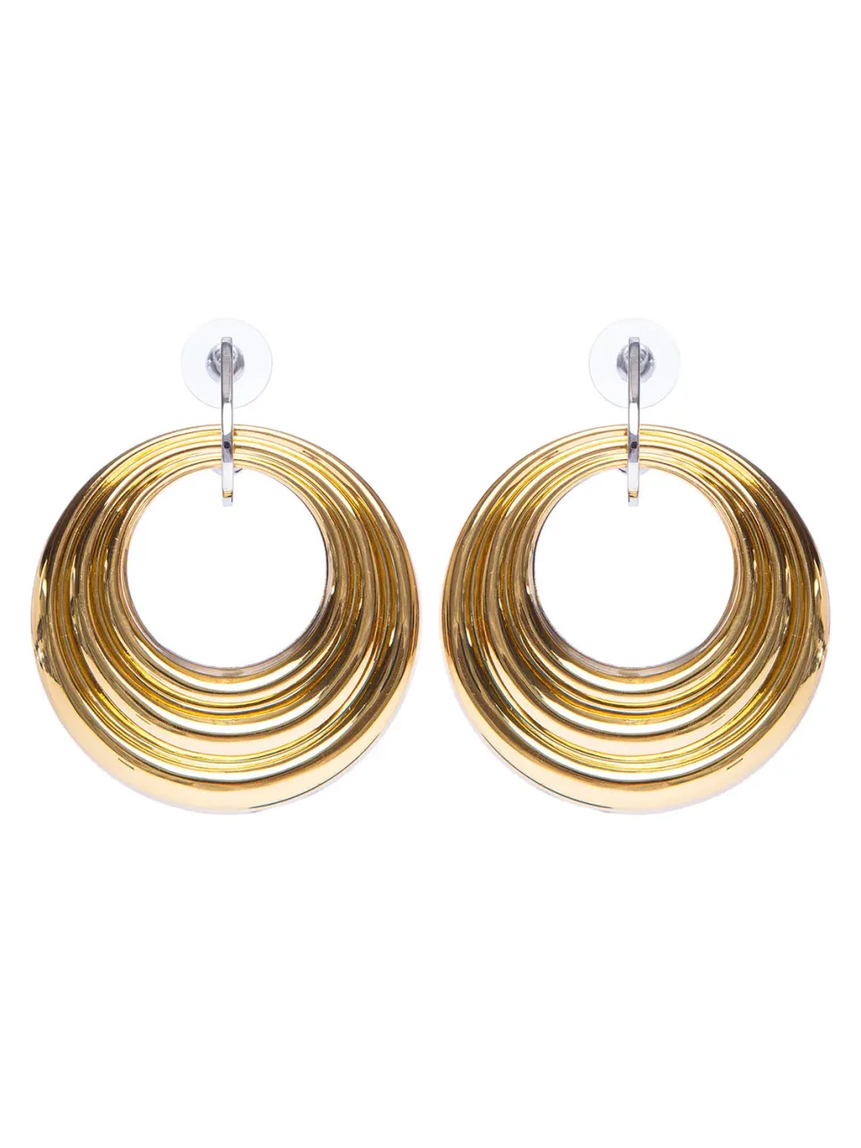 Rada Cerchio in Metallo orecchini gold a cerchio spesso