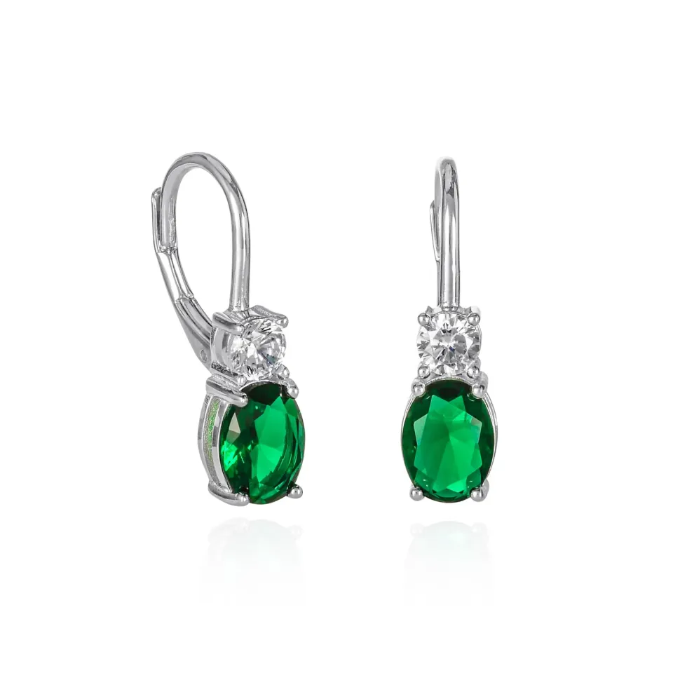 Diamond Treats Orecchini Argento 925 Donna Pietra Verde