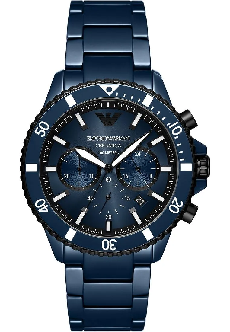 Emporio Armani World Explorer orologio nero grigio