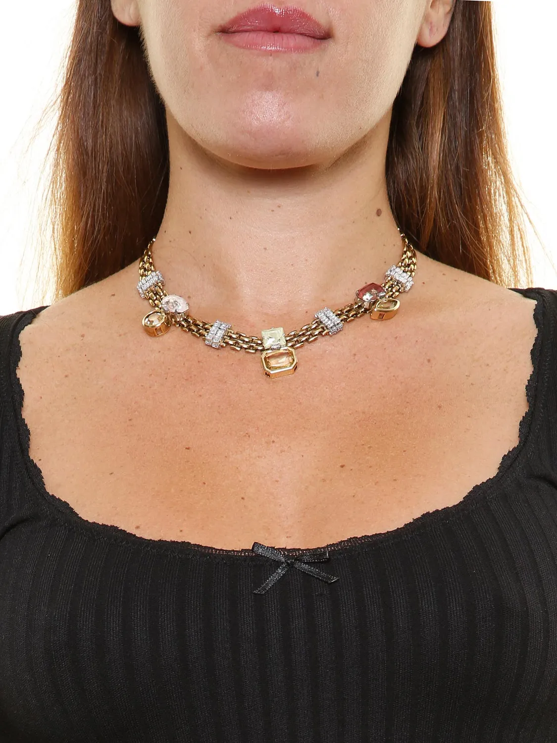 Rada Choker Catena con Pietre Collana Multicolore