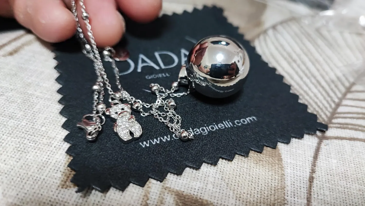 Dada Gioielli Chiama Angeli collana acciaio orsetto