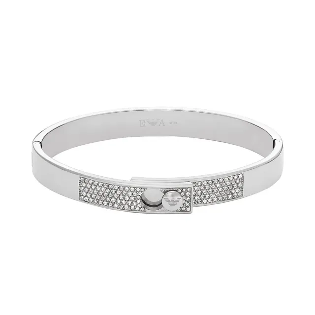 Emporio Armani bracciale acciaio Grigio Luna donna coulisse