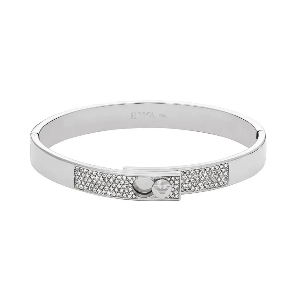 Emporio Armani bracciale acciaio Grigio Luna donna coulisse