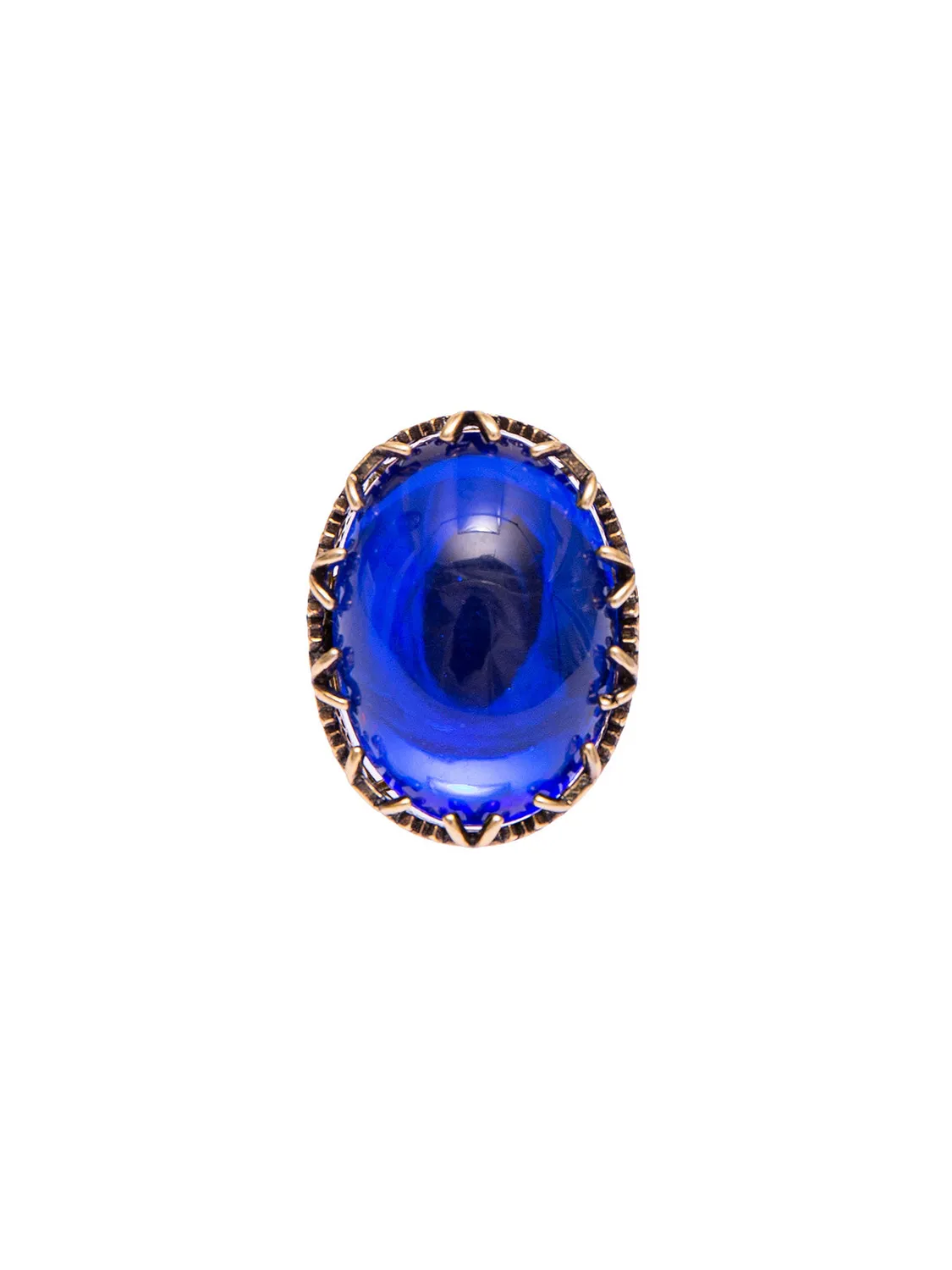 Radà Cabochon Maxi anello vetro colorato metallo