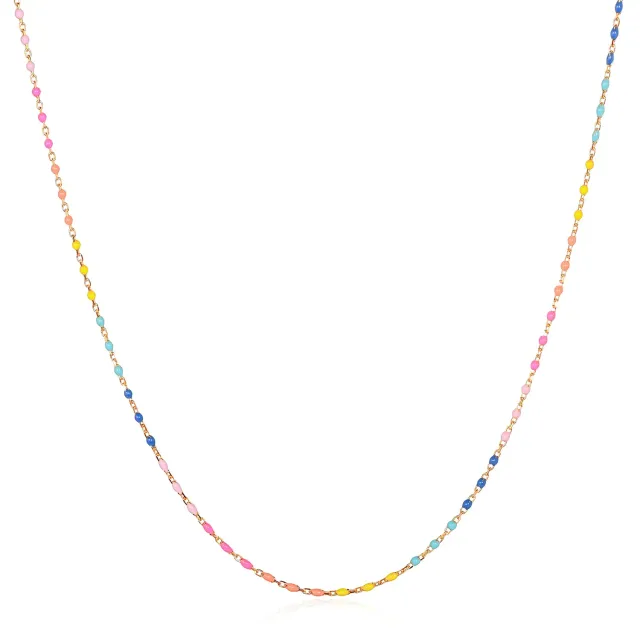 Diamond Treats Collana Sfere Smalto Multicolore Argento 925