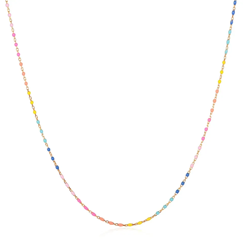 Diamond Treats Collana Sfere Smalto Multicolore Argento 925