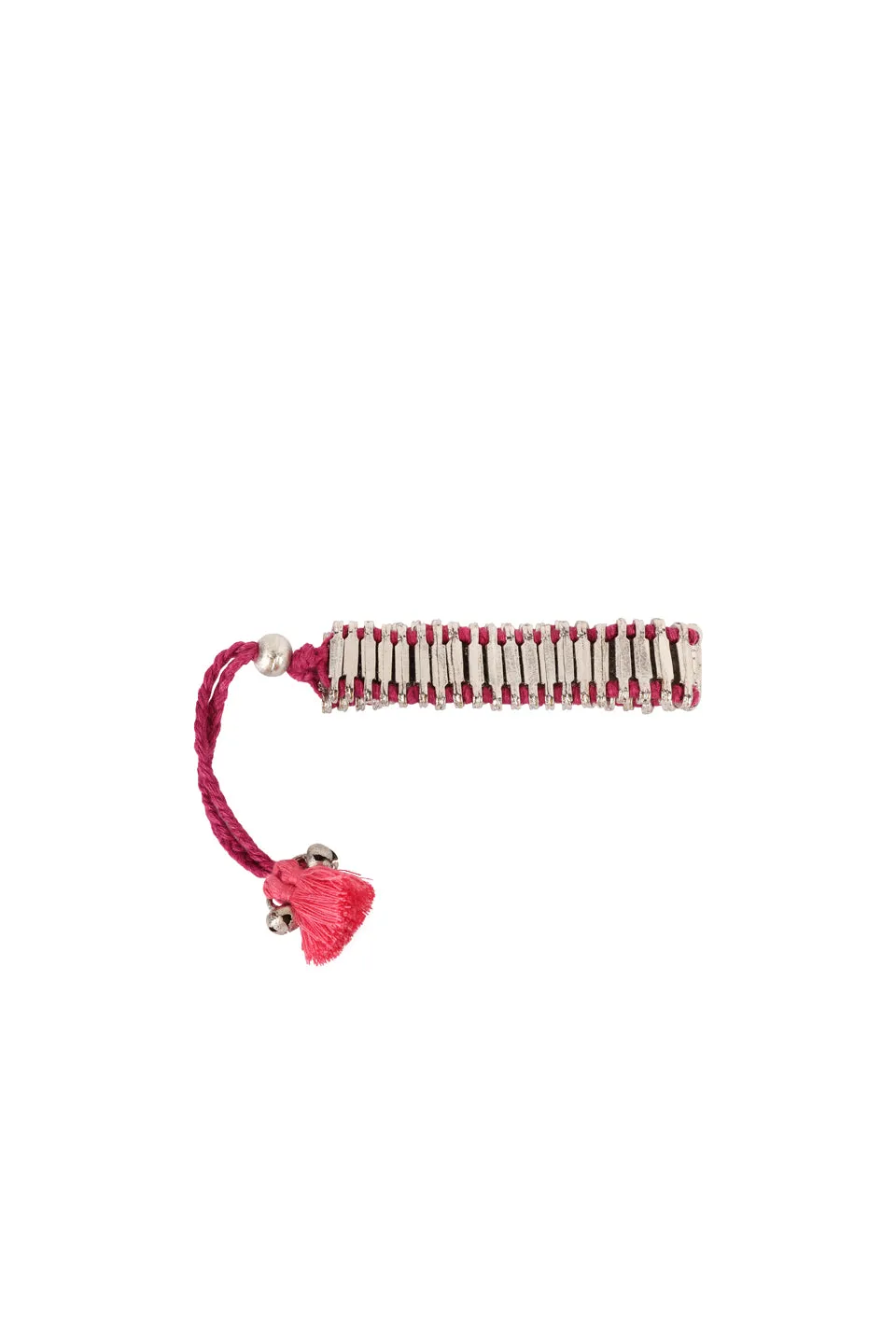 House of Tuhina Nabila 2 Stone bracciale argento rosa loto
