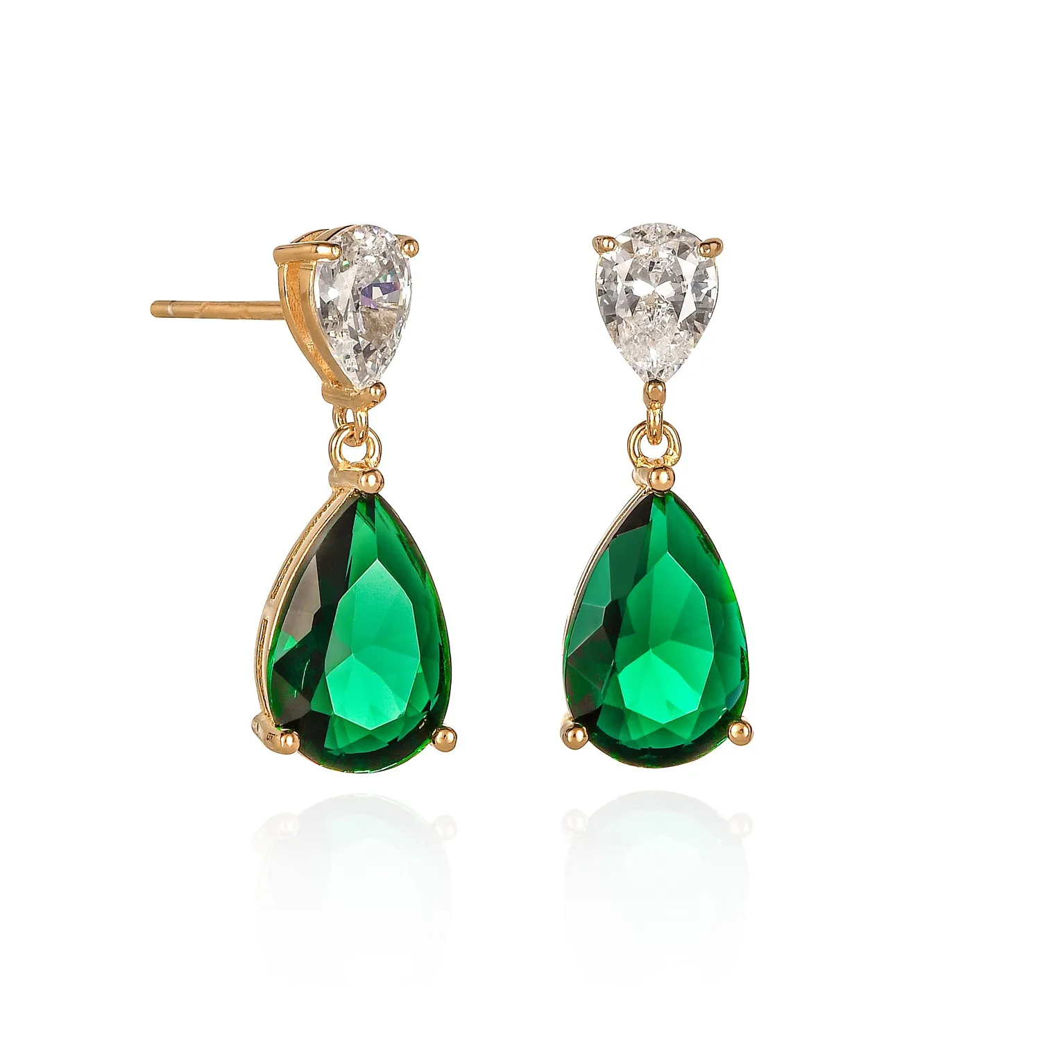 Diamond Treats orecchini pendenti argento zirconia blu